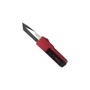 Snap-Chop Wallet-Ready Mini OTF Knife - Red Aluminum