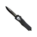 Punisher Shadow Single-Action OTF Knife - Black Aluminum