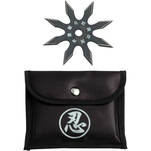 Night Compass Precision Throwing Star - Black Steel