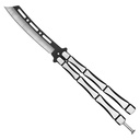 Boneframe Skeleton-Balanced Butterfly Knife - Stainless Steel