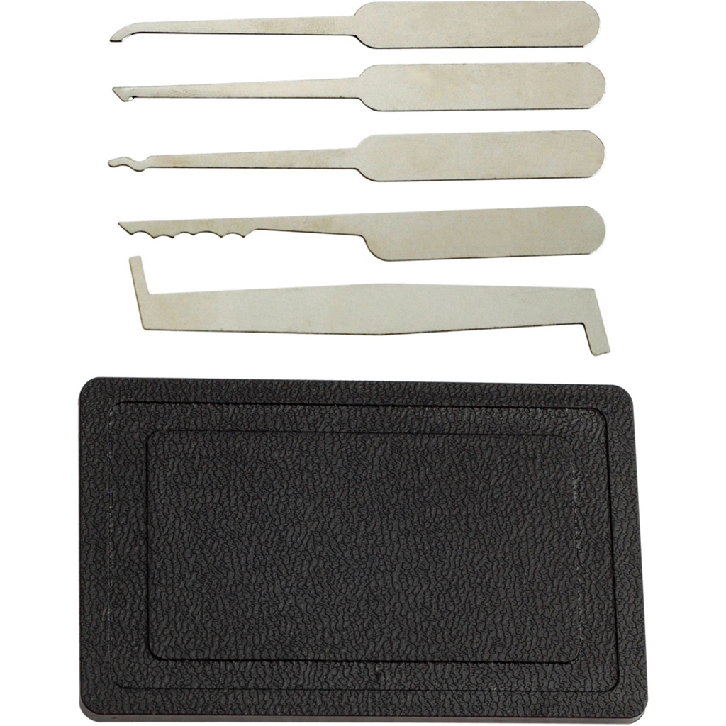 Shadow Card Covert Lock Pick Set - Black Wallet