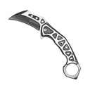 Shadow Ring Quick-Deploy Assisted Karambit - Stonewash Steel