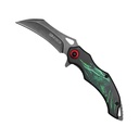 Emerald Dragon Quick-Deploy Spring Assisted Pocket Knife - Stonewash