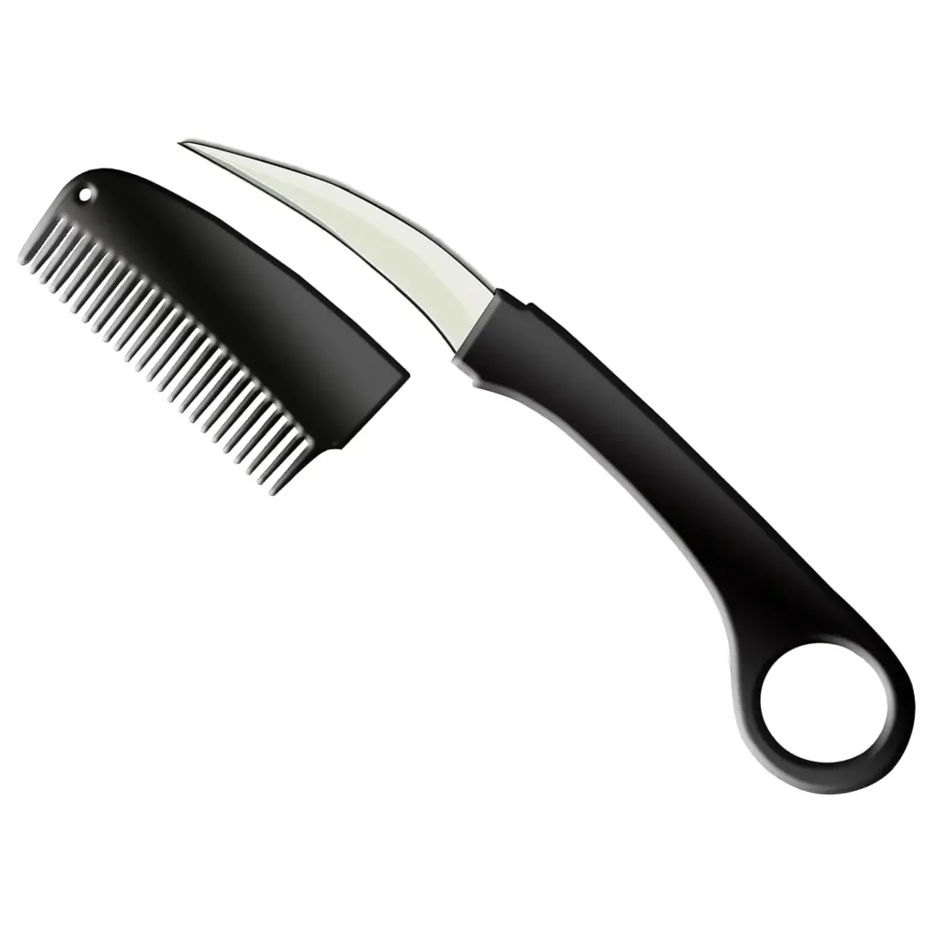 Ghost Ring Covert Comb Knife - Matte Black