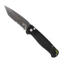 Blackout Sentinel Rapid-Deploy Tanto Automatic Knife - Matte Black Aluminum