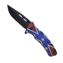 Rebel Clash Assisted Tactical Knife - Confederate Flag