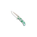 High Leaf Snap Assisted Opening Knife - Cannabis White