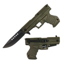 Tactical Sidearm Assist-Open Folding Knife - OD Green