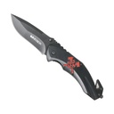 Crossbones Rapid-Rescue Assisted Knife - Red Skull