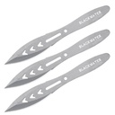 Blackwater Precision Flight Throwing Knife Set - Silver Steel