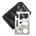 Pocket Contingency 11-Function Survival Card Tool - Stainless Steel