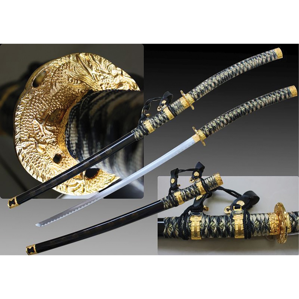Dragon Oath Ceremonial Jintachi Sword - Black & Gold