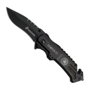 Semper Fi Leatherneck Tactical Assisted Knife - Black Aluminum