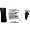 Hipline Precision 32-Piece Lock Pick Set - Black Leather