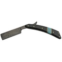 Desert Turquoise Heirloom Straight Razor - Horn & Gold