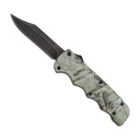 Treeline Recon Bowie OTF Knife - Green Leaf Camo