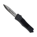 Damascus Flow SwiftStrike OTF Automatic Knife - Black Aluminum