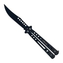 Skeleton Flow Tactical Butterfly Knife - Matte Black