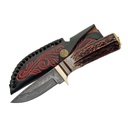 Whitetail Legacy Damascus Skinning Knife - Stag Handle