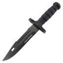 Blackout Bushguard Hunting Knife - Rubber Grip Black