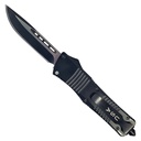 Battle-Line Authority Destroyer OTF Knife - Black Aluminum