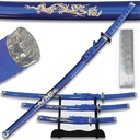 Imperial Dragon Guardian Katana Sword Set - Blue