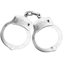 Custody Standard Professional Handcuffs - Silver Steel