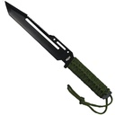Predator Edge Survivalist Combat Knife - Black Cord Wrap