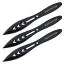 Shadow Vector Precision Throwing Knife Set - Black Steel