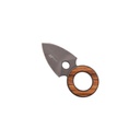 Ringwood Guardian Push Dagger Neck Knife - Wood Inlay